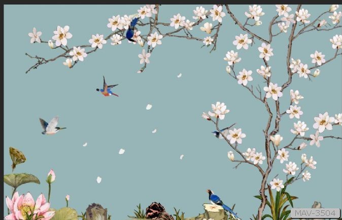 Cây hoa hồng leo và chim MAV-3504 